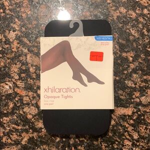 Xhilaration Opaque Black Tights NWT
